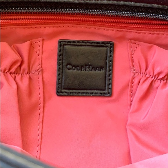 Cole Haan Black Leather Bag with Pink lining-MINT! - Picture 8 of 16
